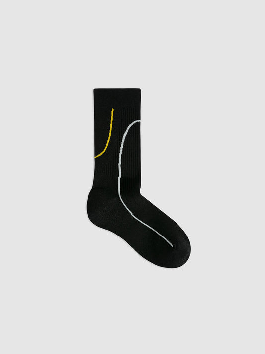 Contrast Line Sport Crew Sock