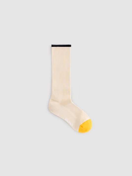 Contrast Trim Crew Sock