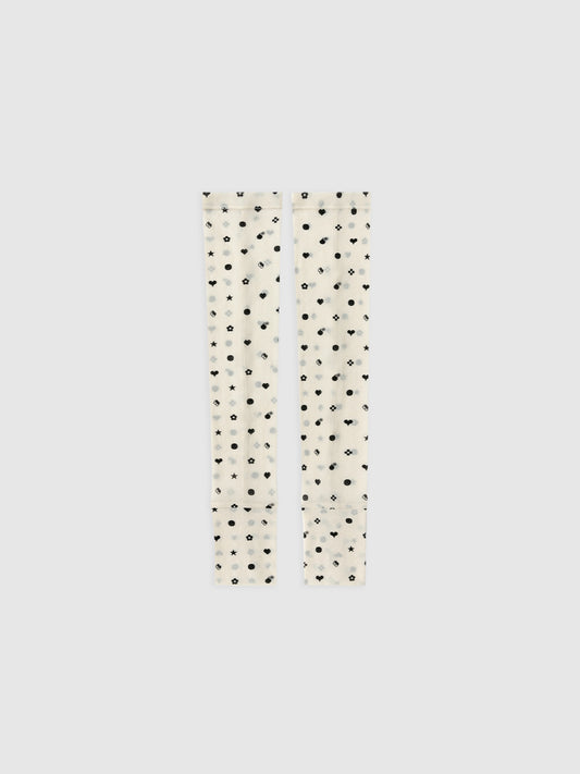 Smiley Dot Mesh Arm Sleeves