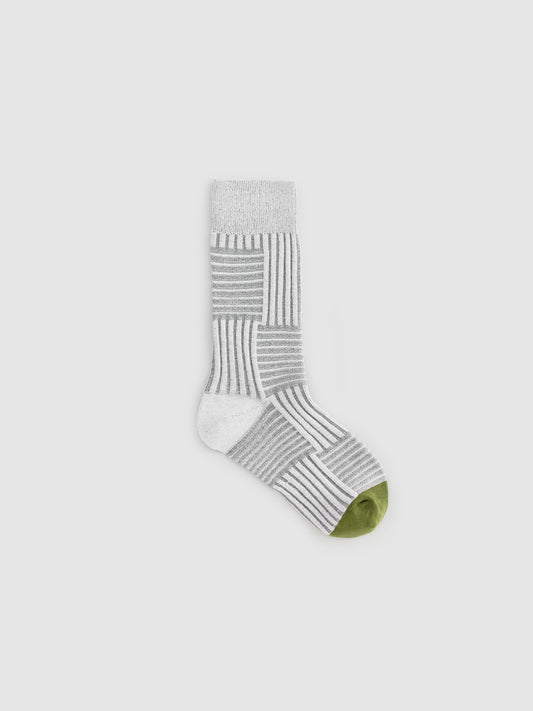 Twisted Stripe Crew Socks