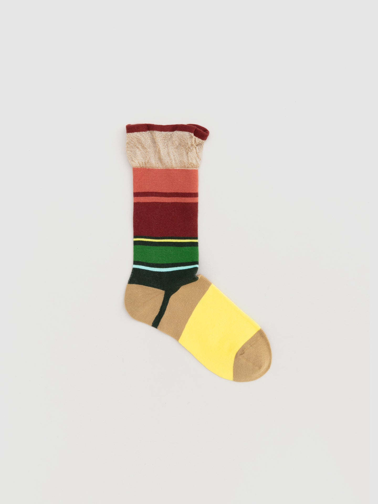 Wide Rib Mélange Crew Socks