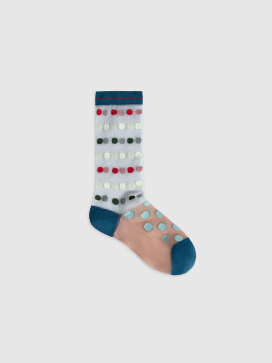 Candy Dot Crystal Crew Socks