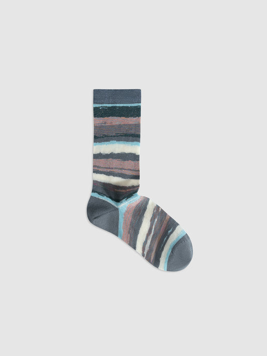 Textured Lurex Crew Socks