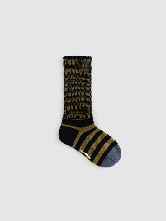 Contrast Stripe Crew Sock