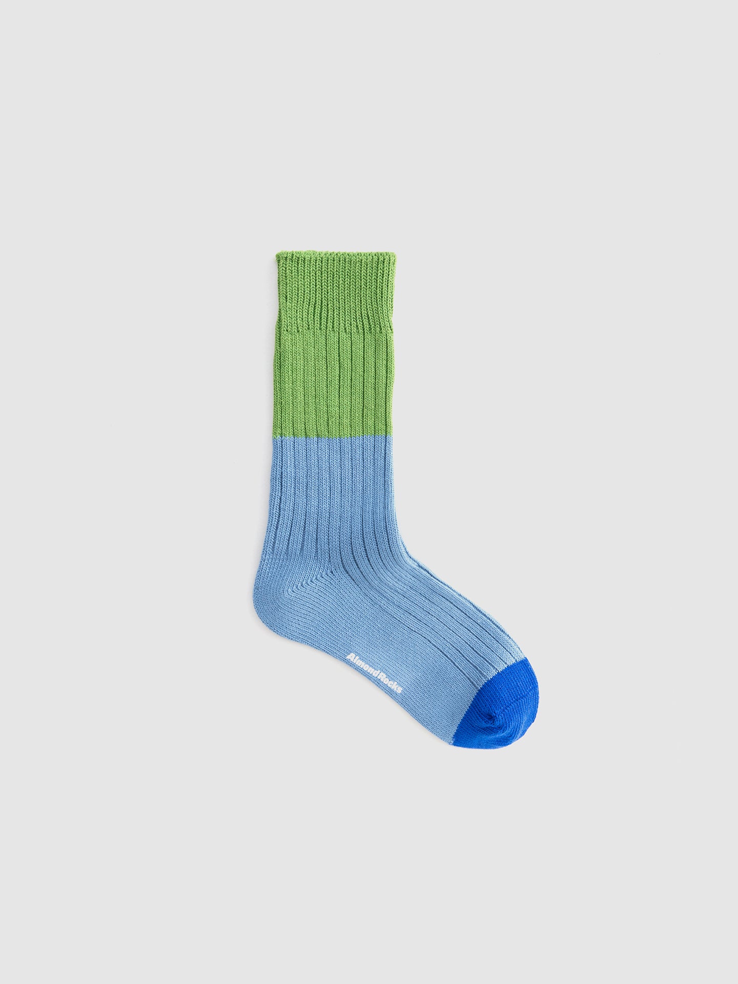 Color-Block Ribbed Crew Sock