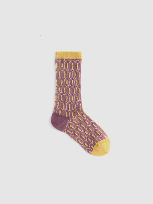 Peacock Feather Crew Sock