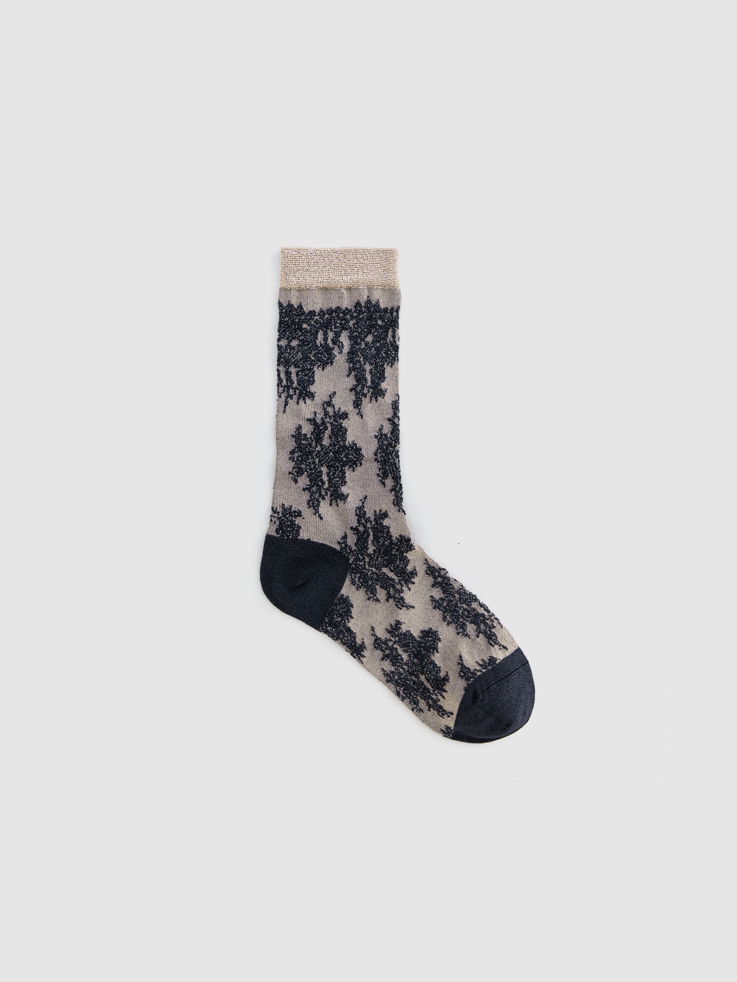 Lace Jacquard Breathable Translucent Sock