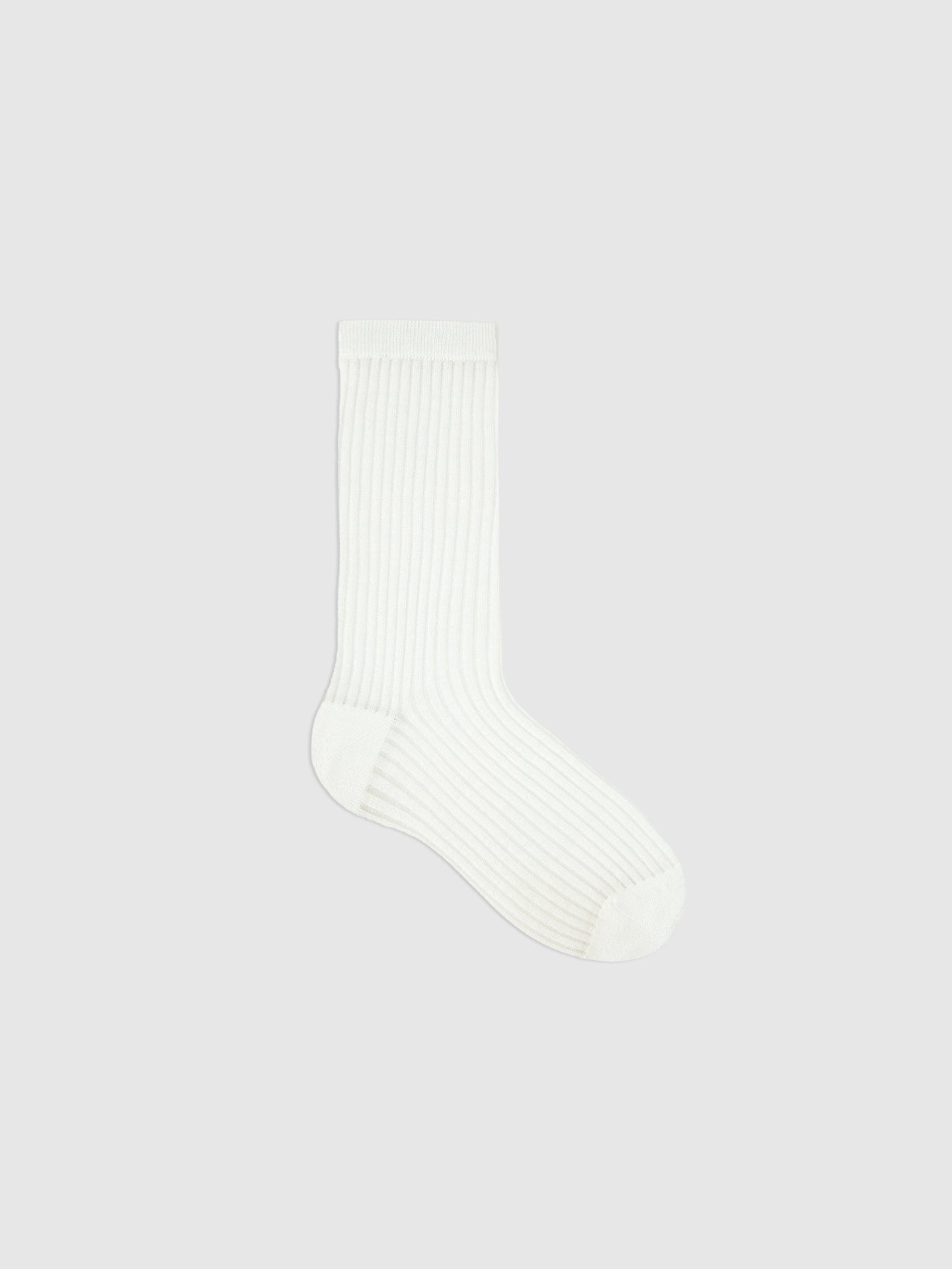 Textured Fine Stripe Crew Sock