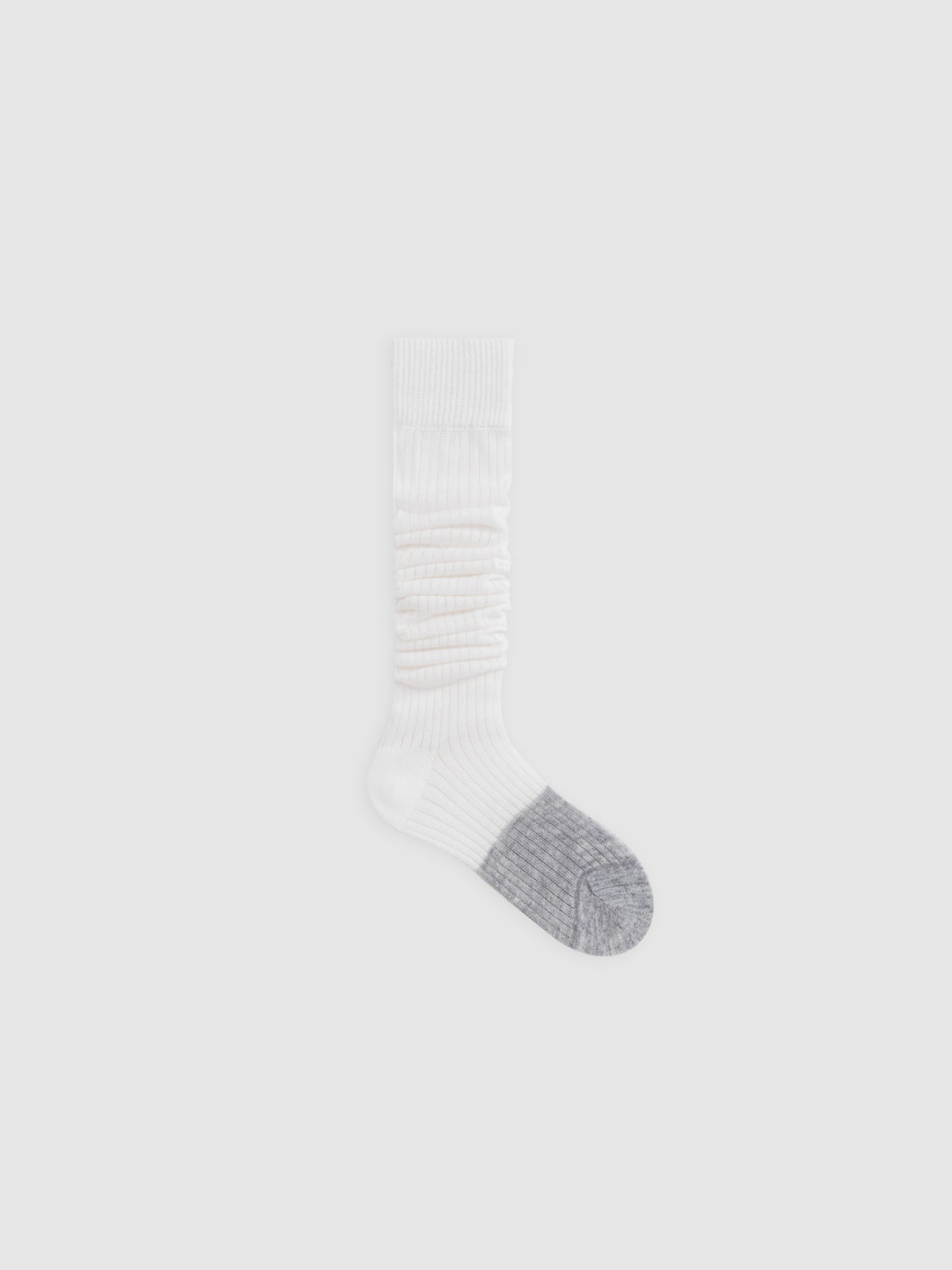 Contrast Toe Tip Calf Sock