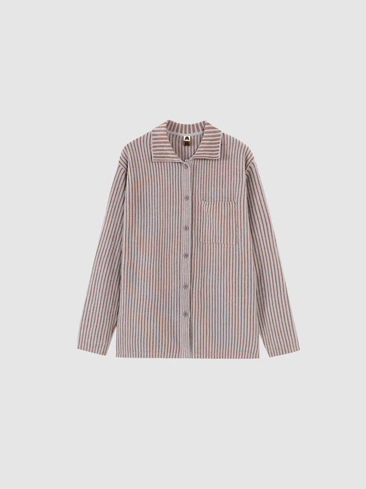 Contrast-Striped Half-Velvet Loungewear