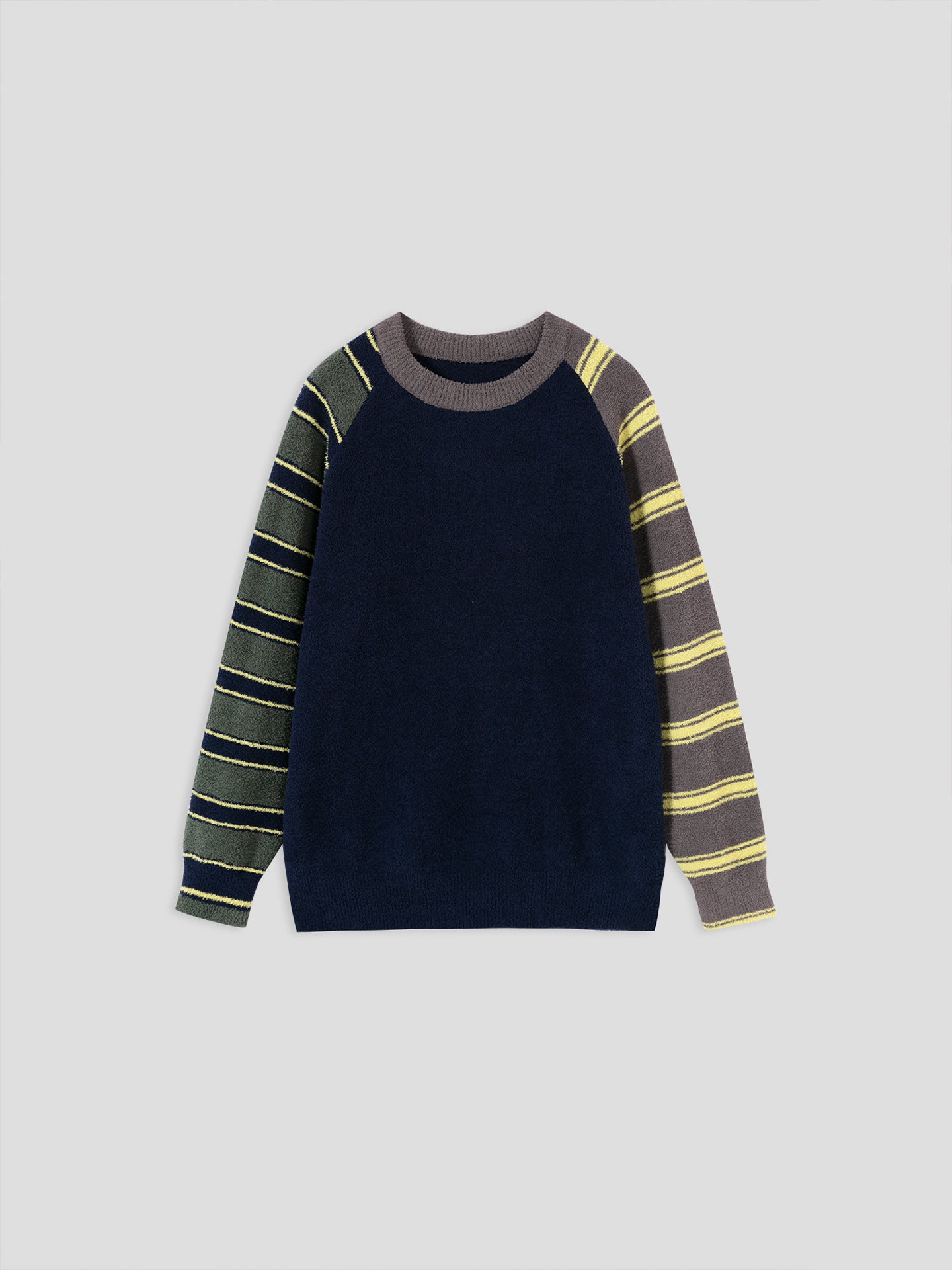 Contrast Stripe Soft Sherpa Set