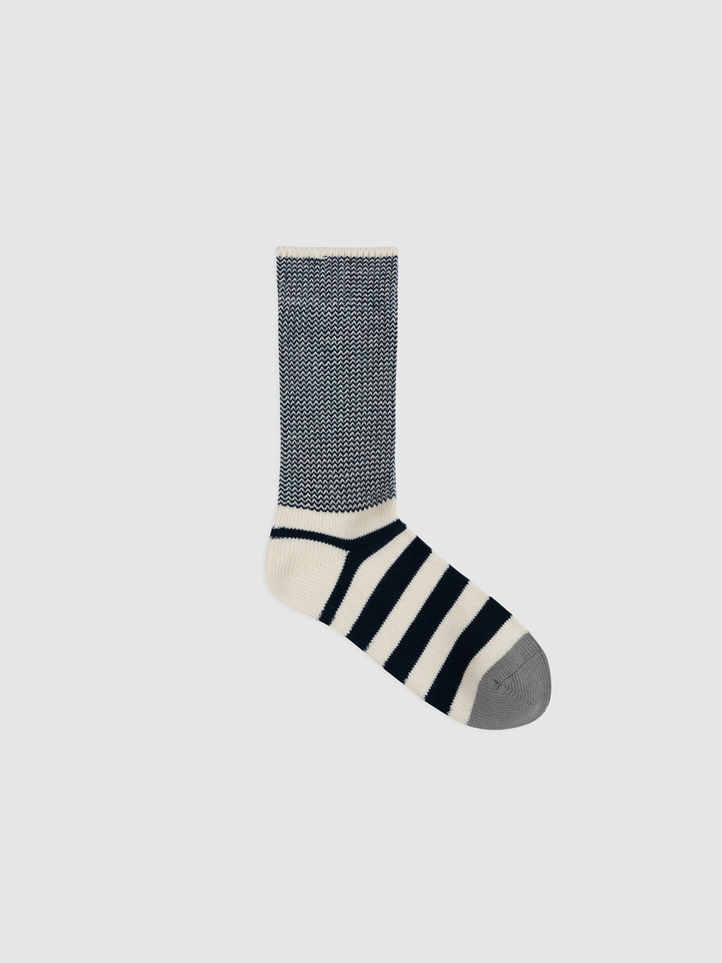 Contrast Stripe Crew Sock