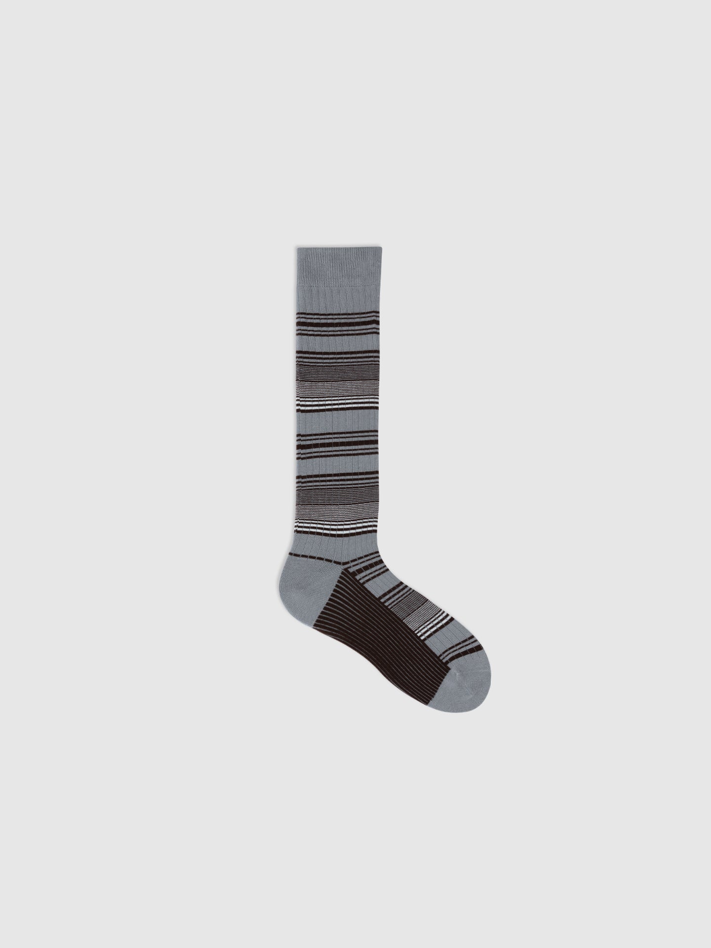 Contrast Stripe Calf Sock