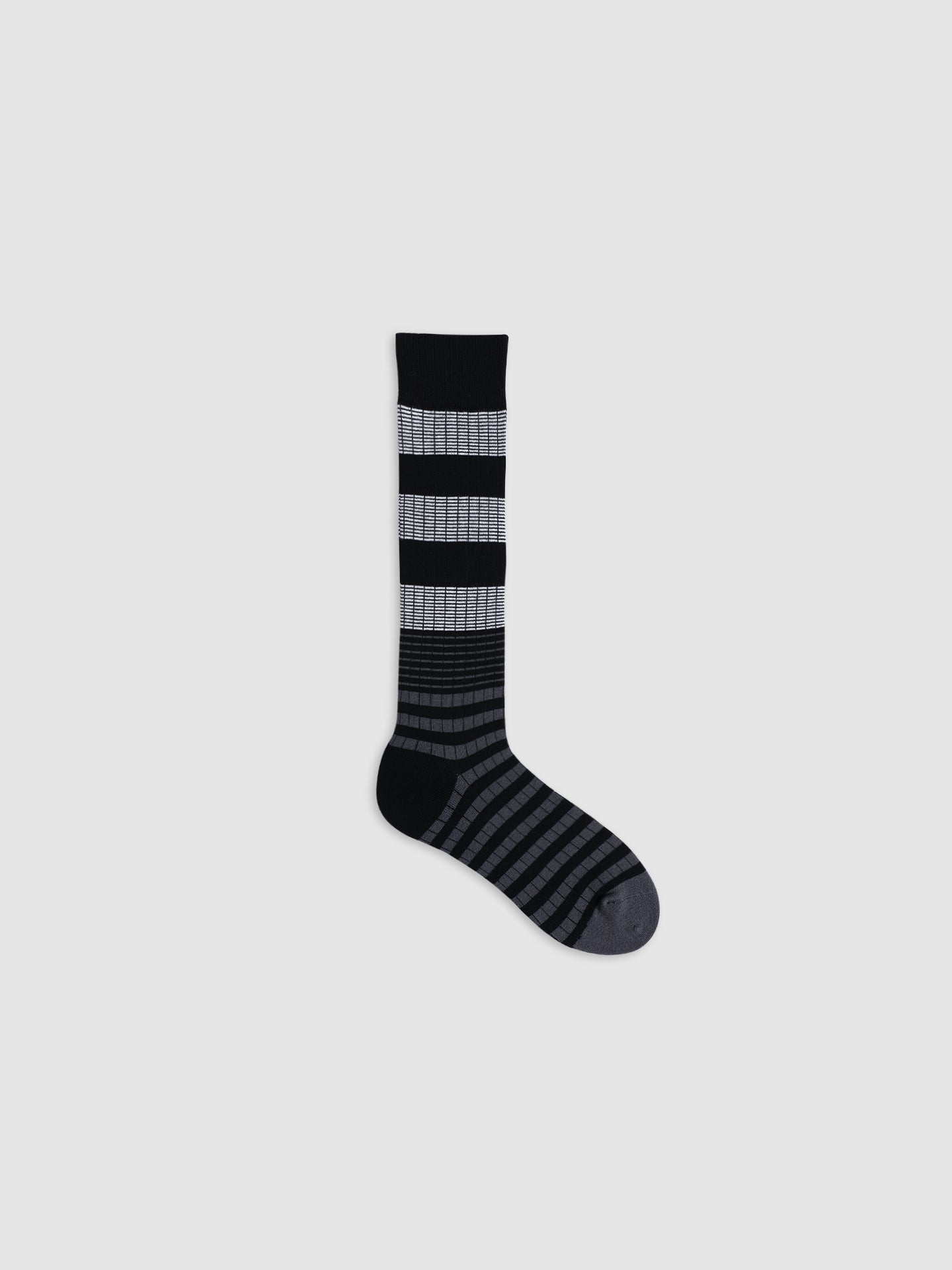 Contrast Tri-Rhythm Ribbed Calf Socks
