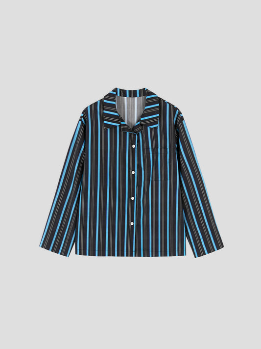 Midnight Stripe Lounge Set