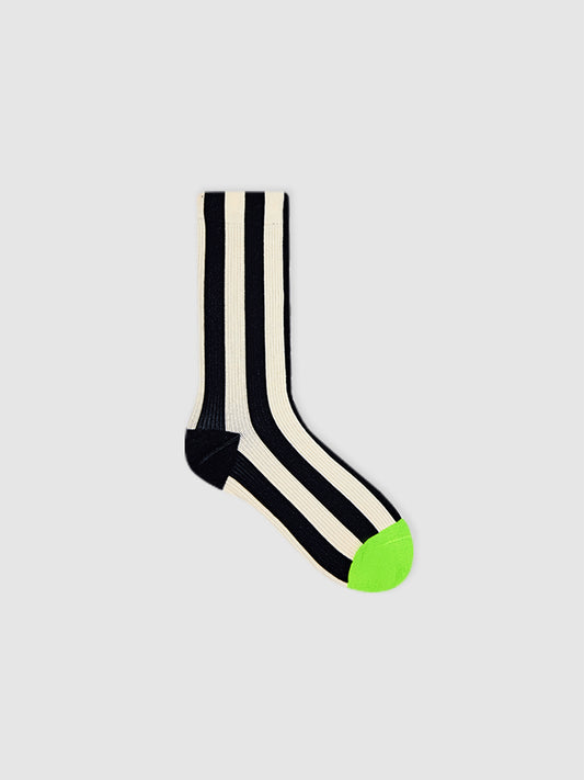 Contrast Stripe Crew Sock