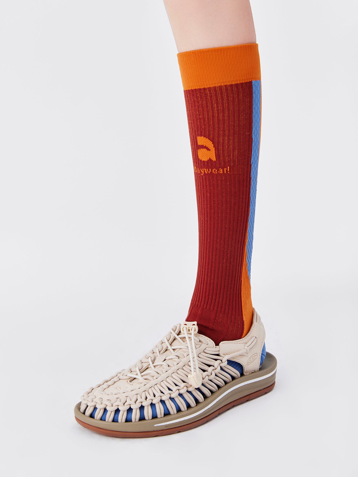 Color-Block Sport Compression Sock