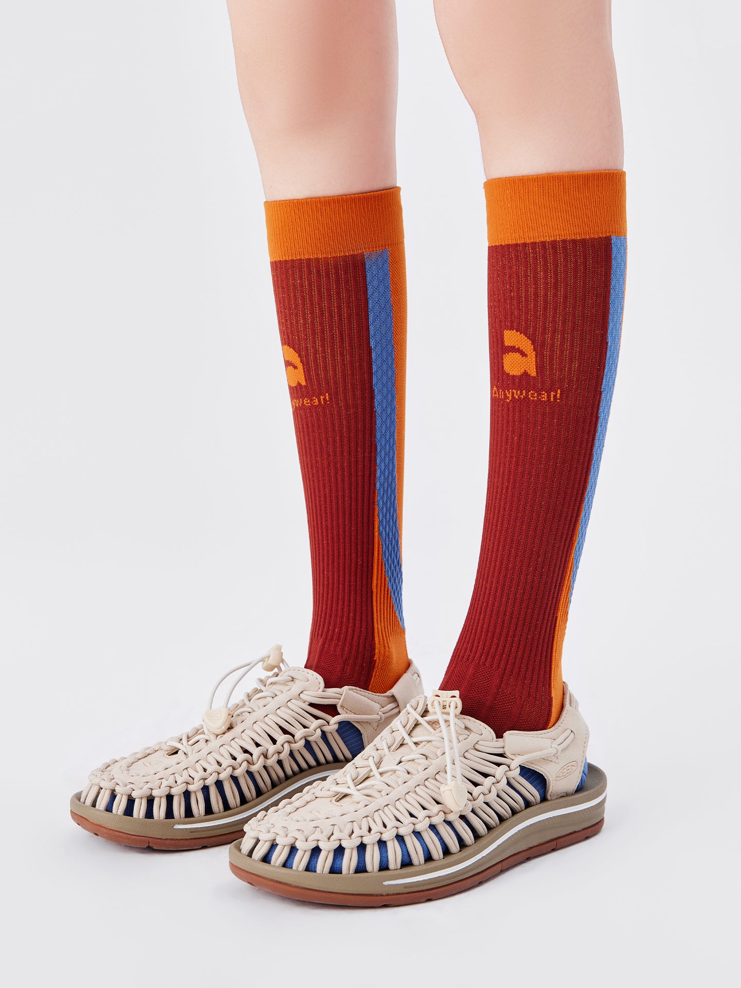 Color-Block Sport Compression Sock