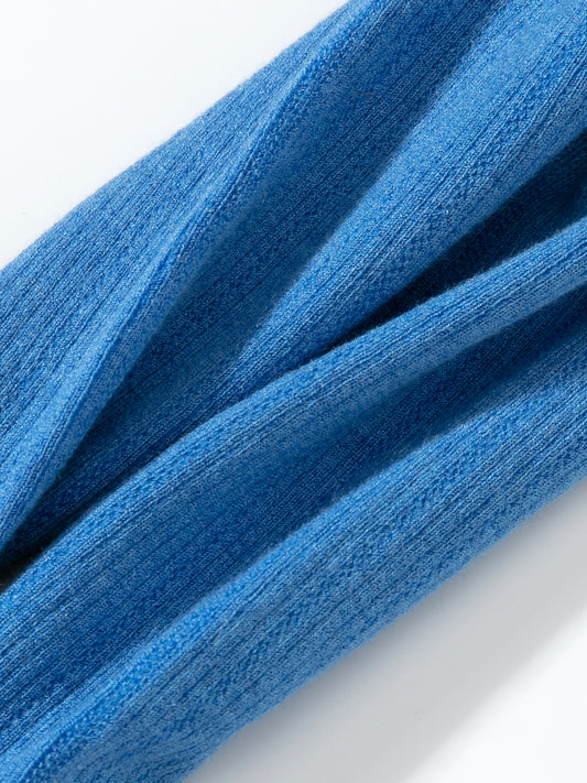 Chain Pattern Silk Blend Crew Socks