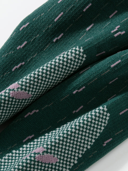 Dynamic Stripe Sport Calf Sock