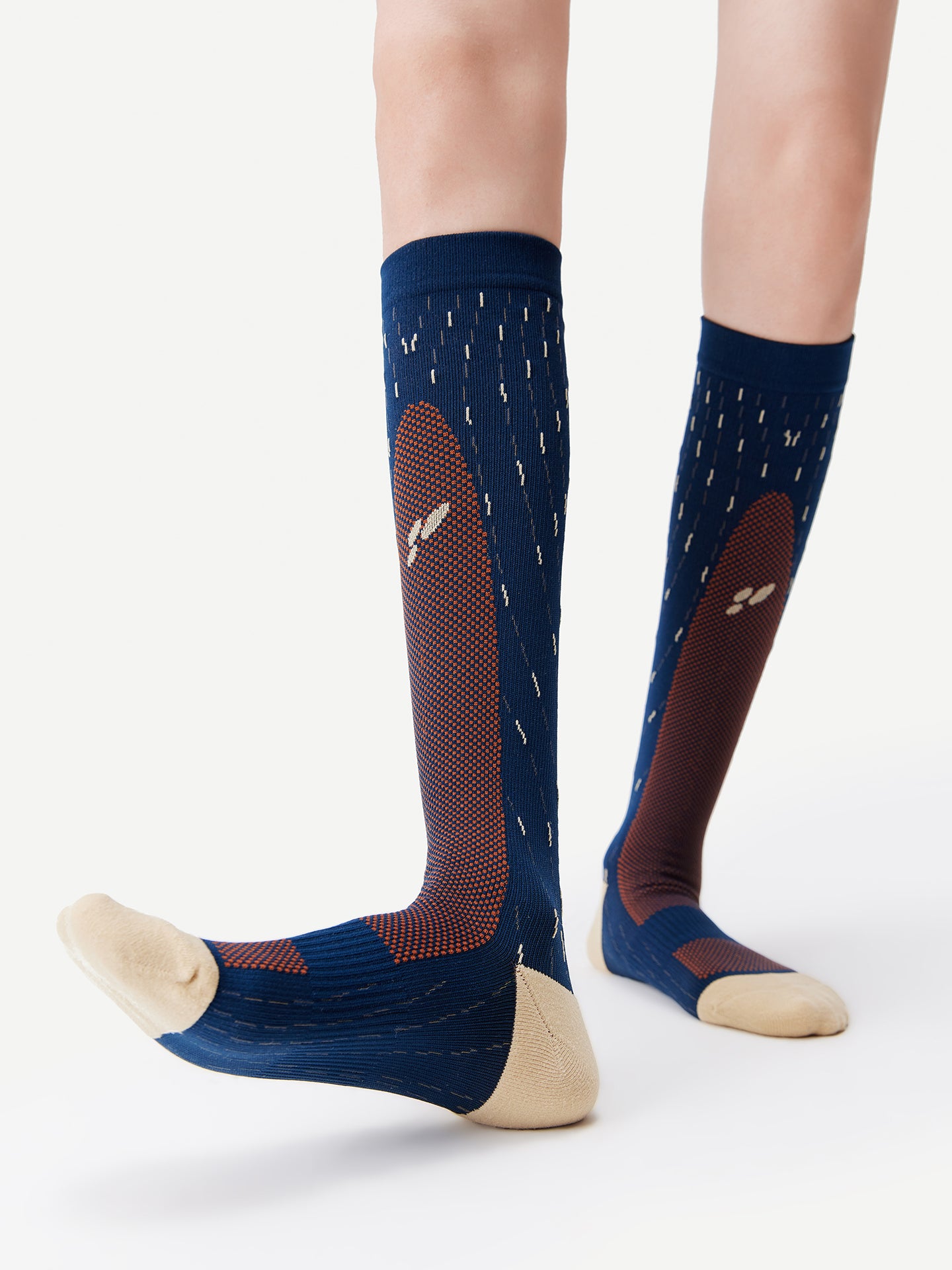 Dynamic Stripe Sport Calf Sock