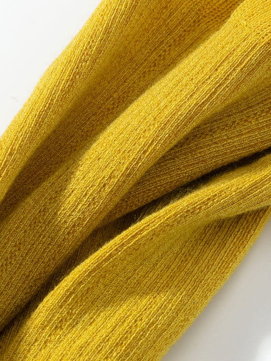 Chain Pattern Silk Blend Crew Socks