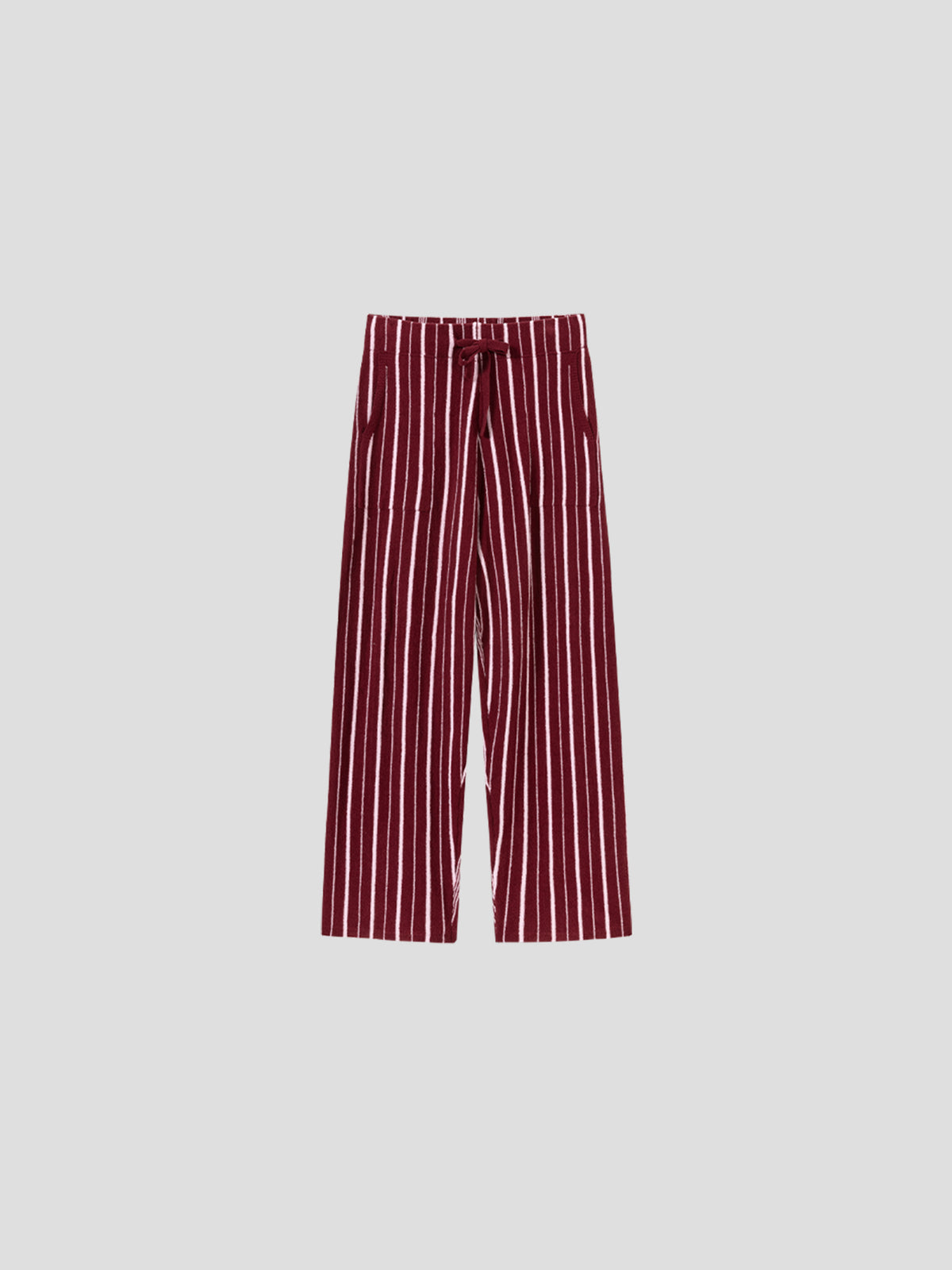 Patchwork-Striped High-Count Half-Velvet Loungewear