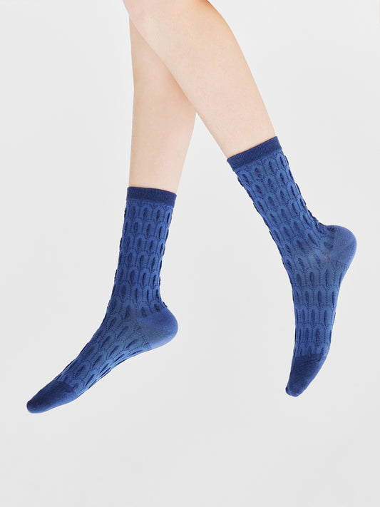 Peacock Feather Crew Sock