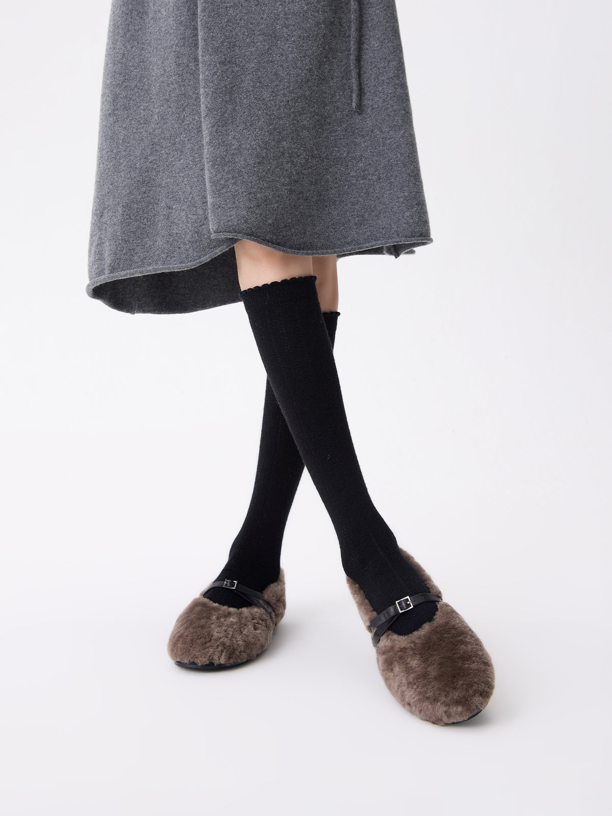 Purple Label AR Merino Wool Lace Calf Socks