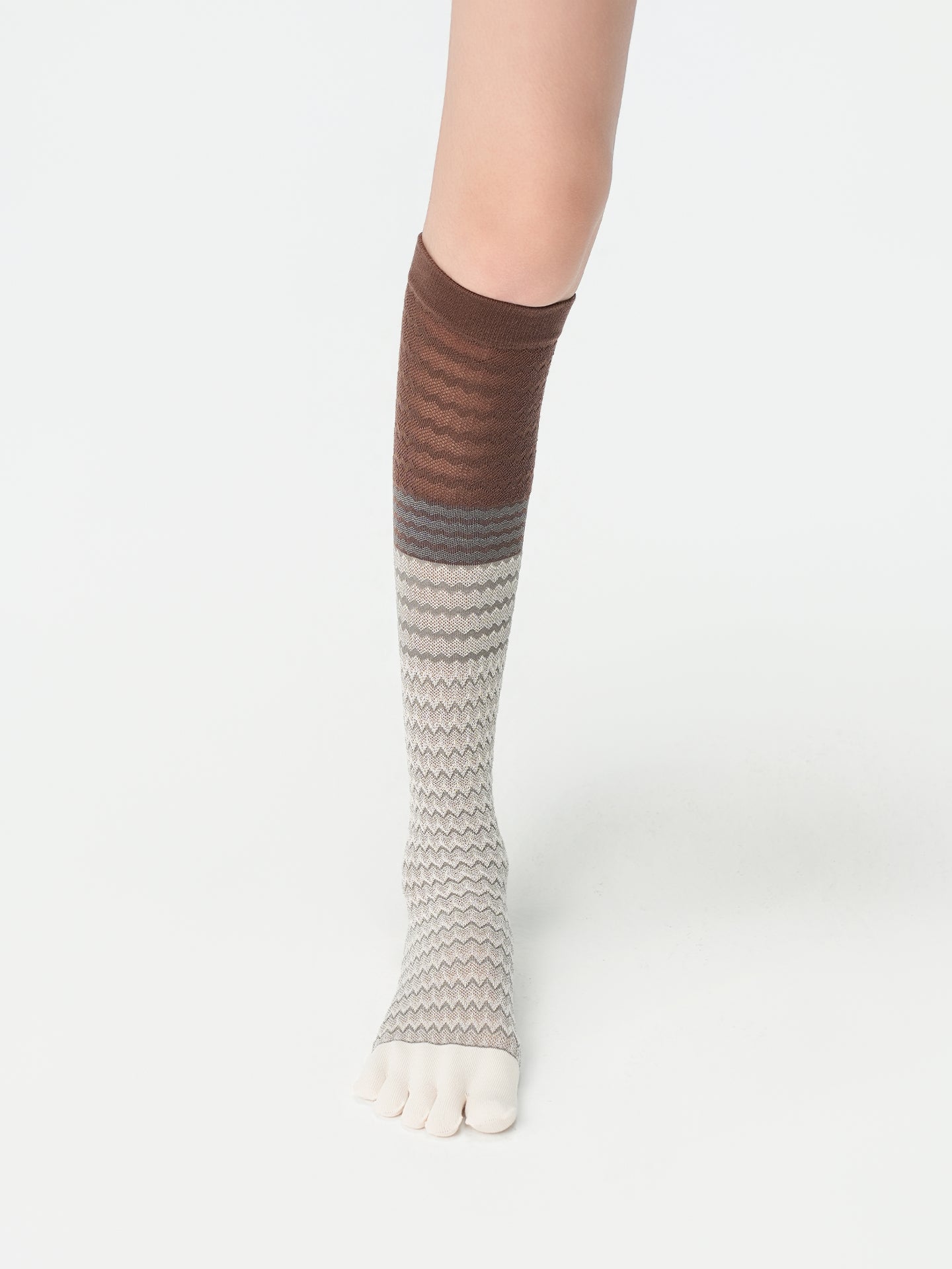Melange Five-Toe Socks