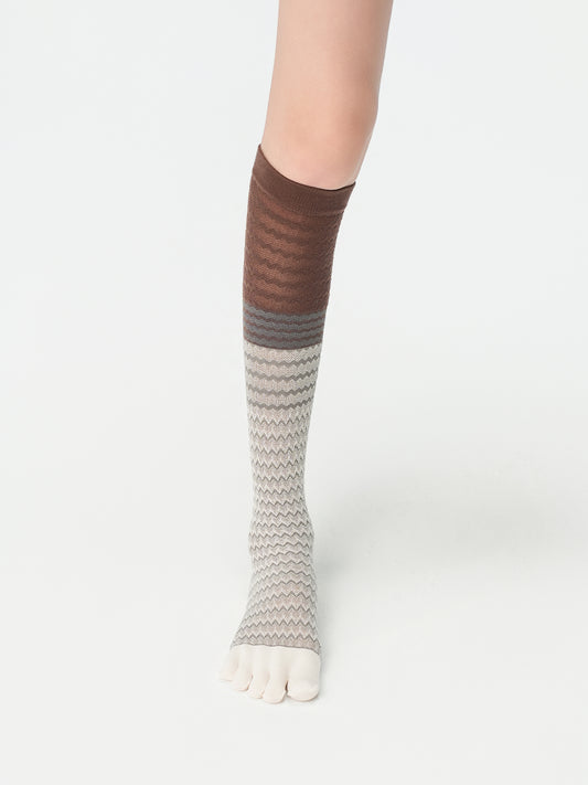 Melange Five-Toe Socks