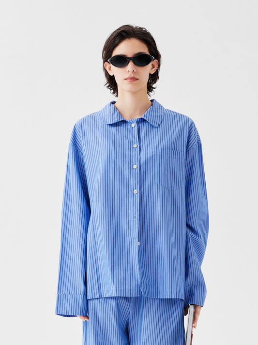 Vertical Stripe Cotton Lounge Set