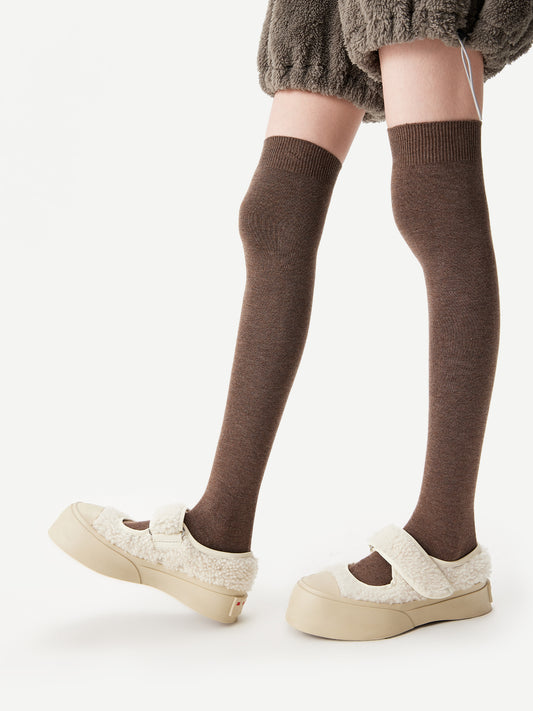 Purple Label Merino Wool and Mulberry Silk Knee-High Socks