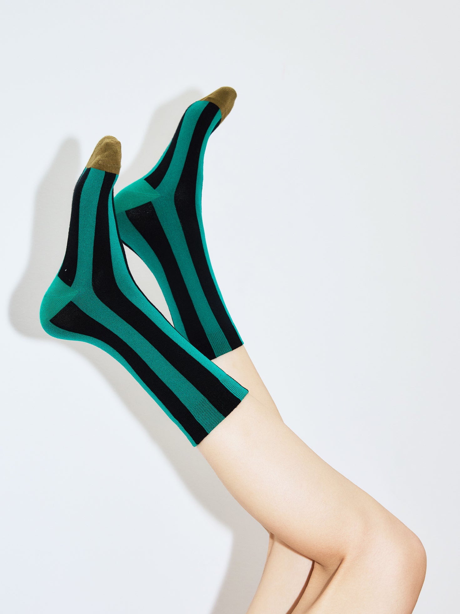 Contrast Stripe Crew Sock