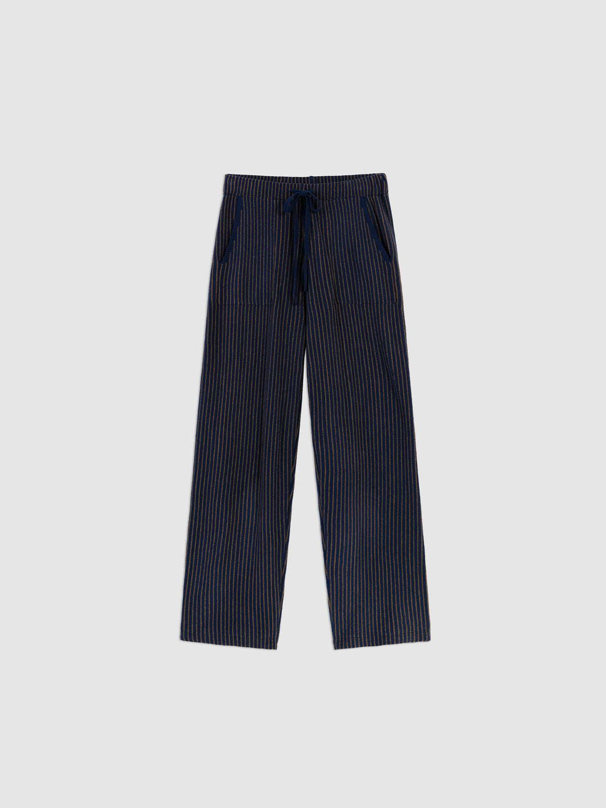Contrast-Striped Half-Velvet Loungewear