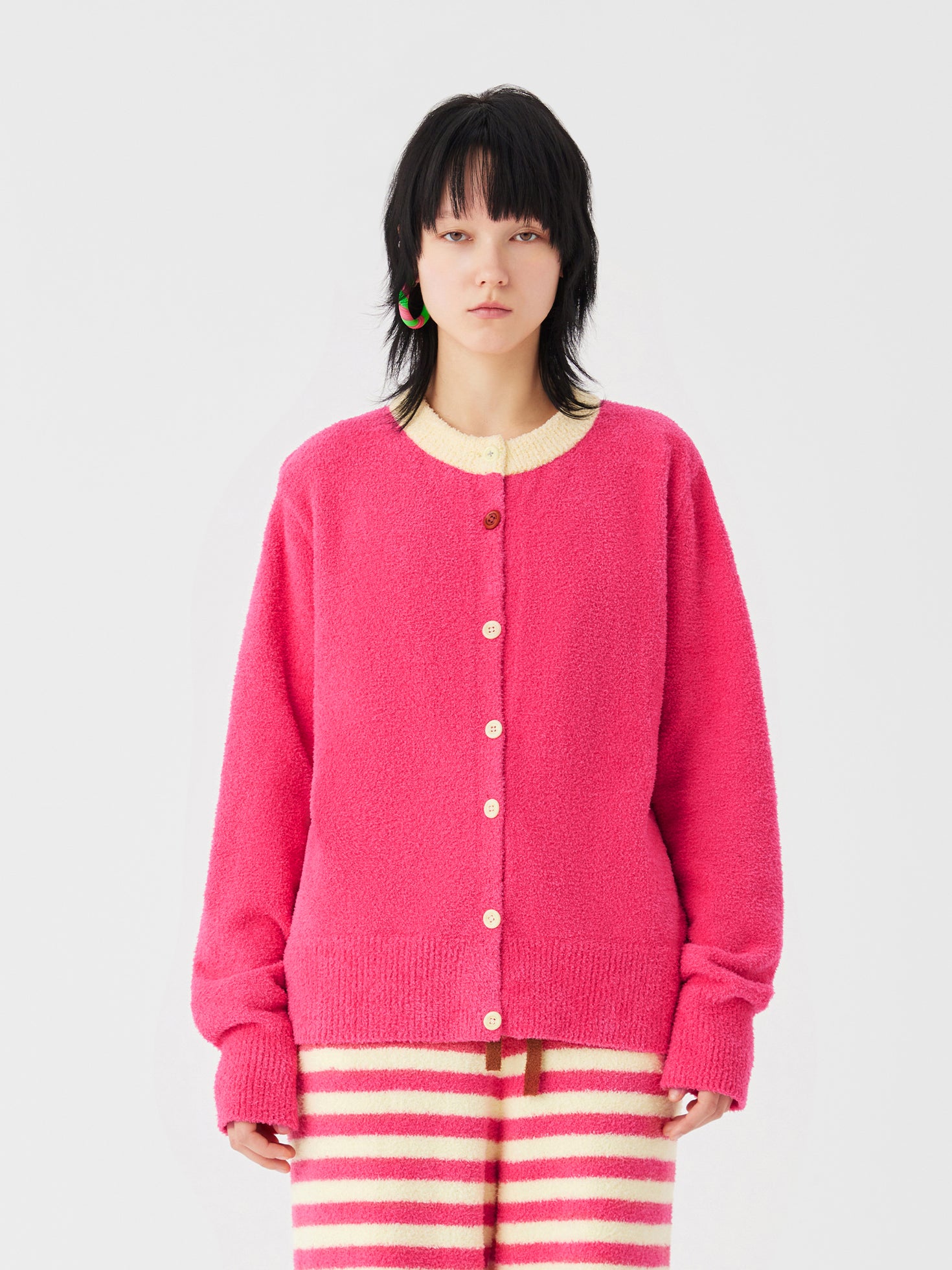 Fancy Cardigan Soft Sherpa Set