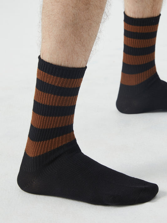 Ringed Stripe Crew Sock