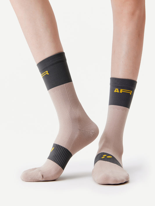 Contrast Color Sport Crew Sock