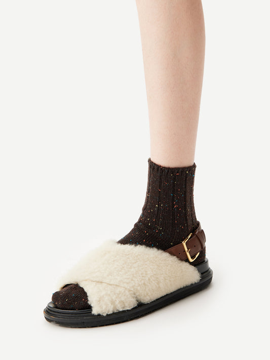 Merino Wool Dot Sock