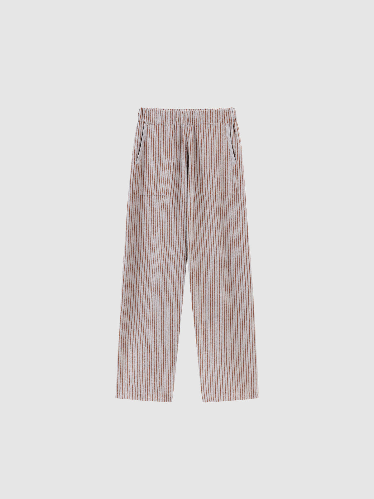 Contrast-Striped Half-Velvet Loungewear