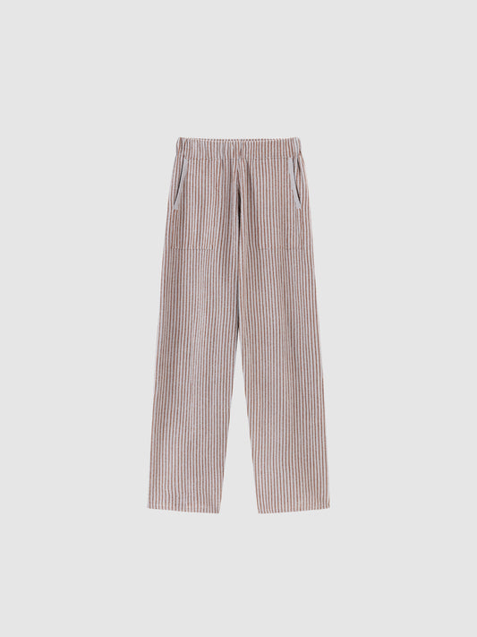 Contrast-Striped Half-Velvet Loungewear