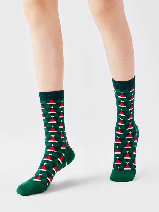 Santa Hat Crew Sock