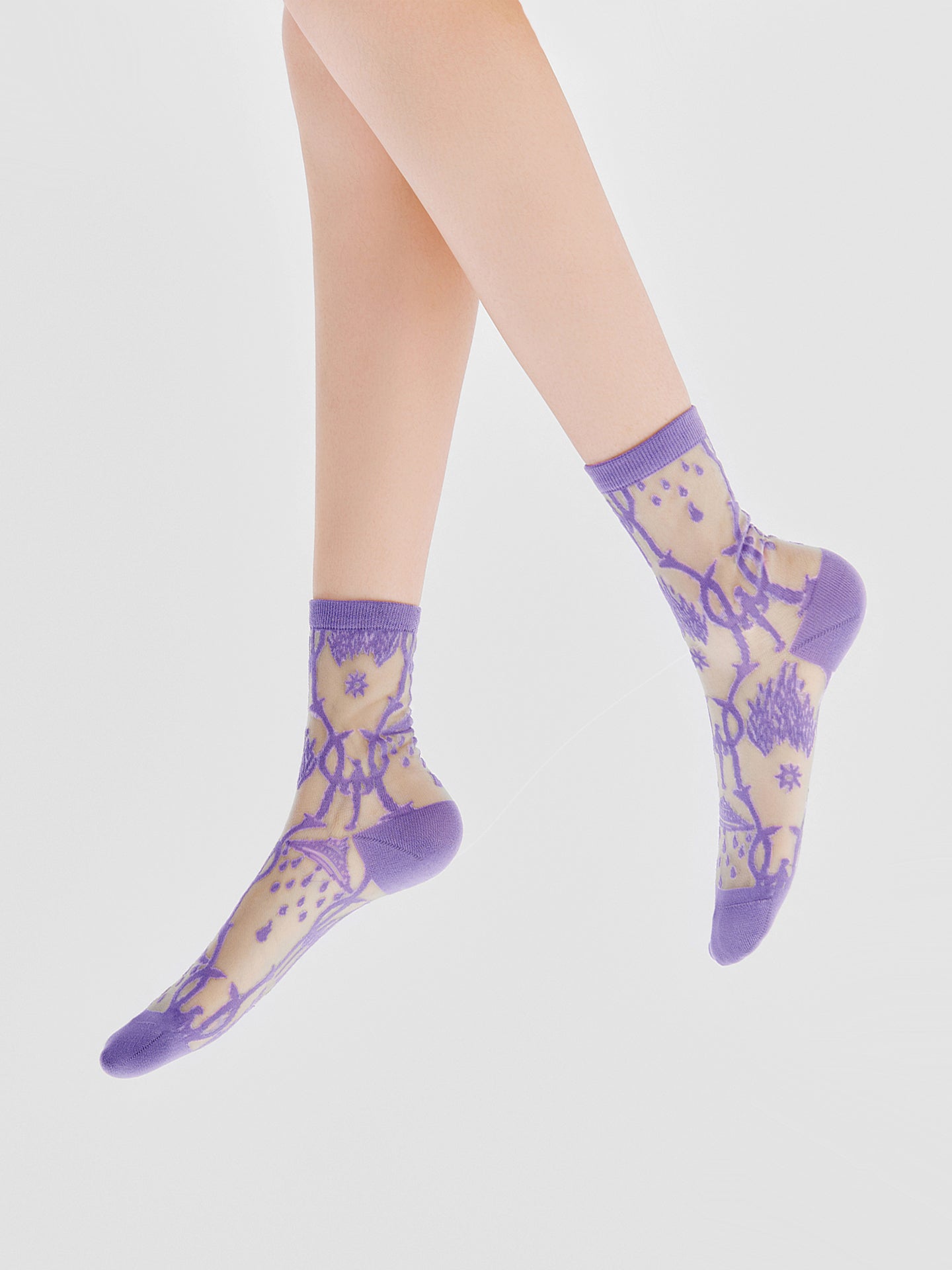 Textured Breathable Translucent Sock