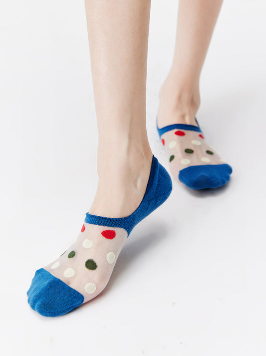 Candy Dot Crystal Ankle Socks