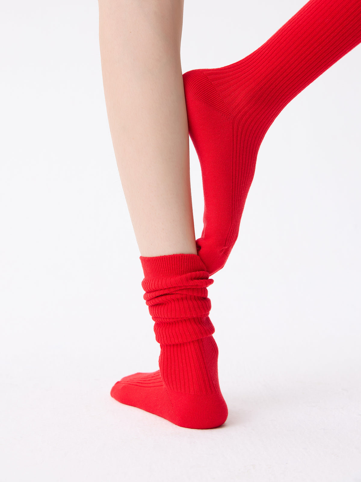 Purple Label Merino Wool and Mulberry Silk Calf-Length Socks