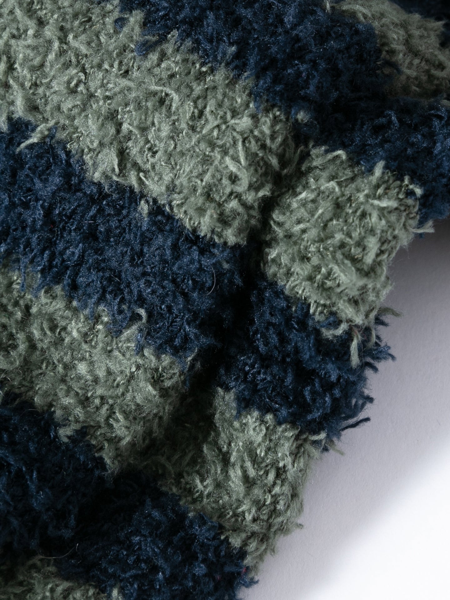 Contrast Stripe Soft Sherpa Sock