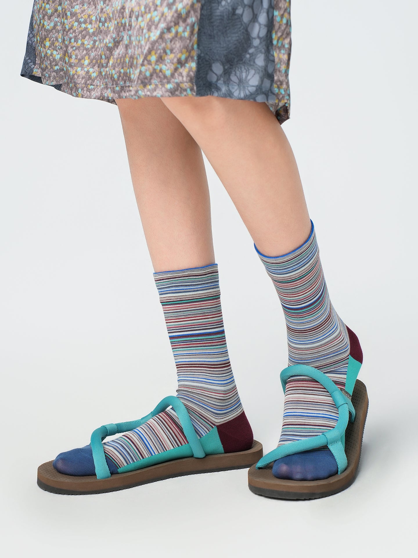 Mélange Texture Crew Socks