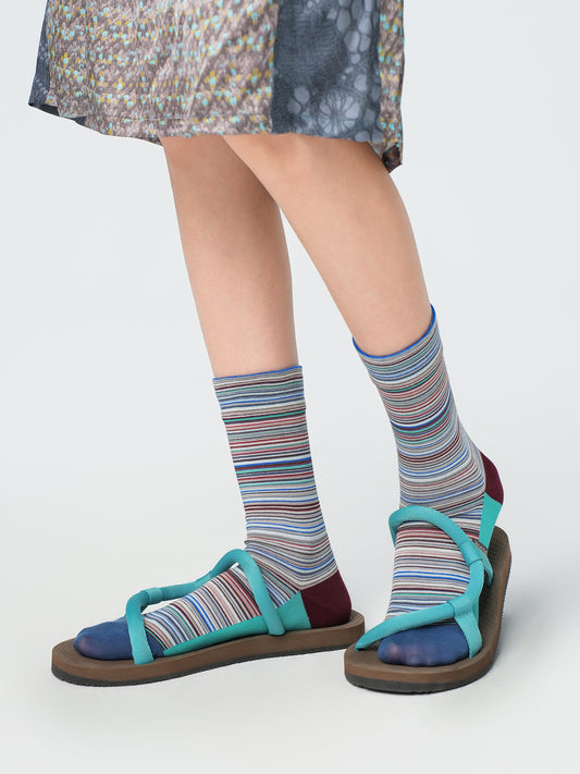 Mélange Texture Crew Socks