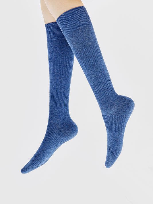 Ribbed Lantern Crew Sock