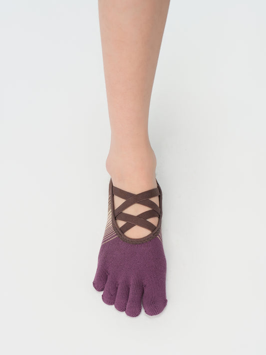 Double Strap Grip Five-Toe Socks